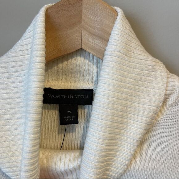 NWT Worthington Polar Bear Turtleneck Size M - Picture 3 of 11